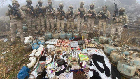 Bingöl'de terör örgütü PKK'ya ait 8 katlı mağara imha edildi