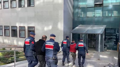 Kamu kurumundan malzeme çalan iki kişiye jandarmadan suçüstü
