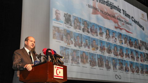 Asrın felaketinde hayatını kaybeden KKTC vatandaşları Gazimağusa'da anıldı