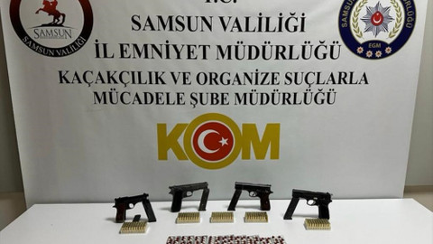 Samsun'da silah kaçakçılığı operasyonunda 2 kişi yakalandı