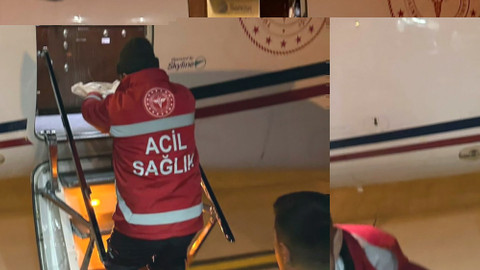 Van'da ambulans uçak 10 günlük bebek için havalandı