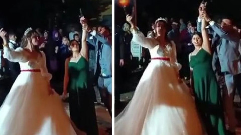 Gelin ve damadın silah şovu faciaya dönüşmüştü! Görüntüler ortaya çıktı