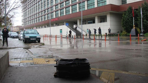 Hastane önünde şüpheli valiz paniği