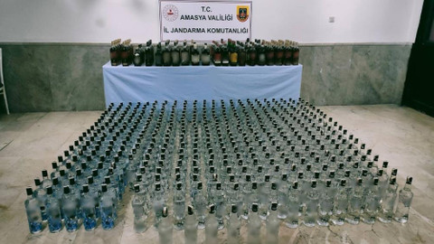 Jandarmadan sahte içki opersayonu: 517 litre ele geçirildi