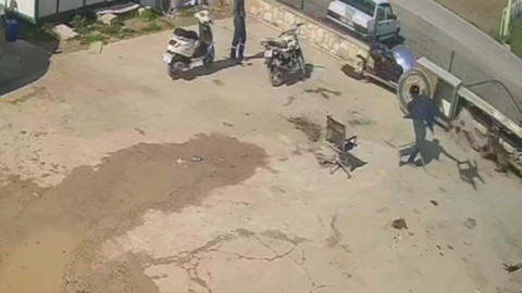 Hayvan düşmanı komşu, bağlı köpeği önce hortumla sonra demirle dövdü