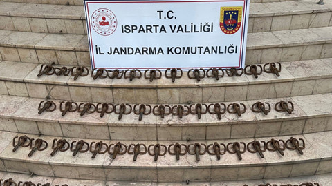 Jandarmadan Devlet Demir Yollarına ait malzemeleri çalan hırsızlara suç üstü