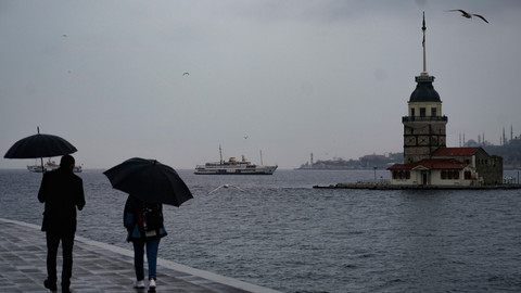 İstanbul için kuvvetli yağış ve fırtına uyarısı