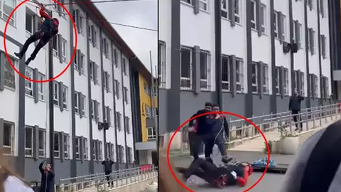 Bakırköy'de okulda tatbikat yapan AFAD görevlisi düşerek yaralandı