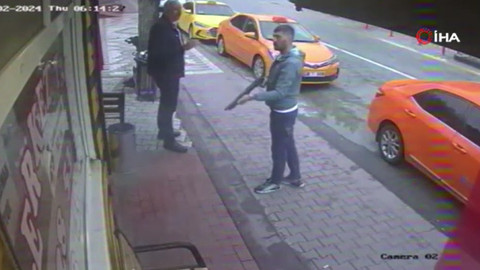 Ankara'da taksi durağına silahlı saldırının görüntüleri ortaya çıktı