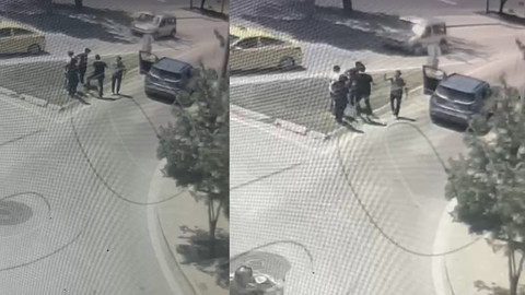 O tartışmanın görüntüleri çıktı! Araç sürücüsü, başsavcı vekili ve çocuklarının üzerine böyle yürüdü