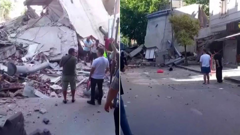 Küçükçekmece'de bina çöktü: Çok sayıda ekip bölgede!