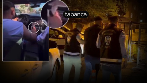Elinde silahla araç kullandı, serbest bırakıldı