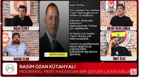 Ümit Özat'tan Fatih Altaylı'ya "Senden daha narsisti var mı bu ülkede!"
