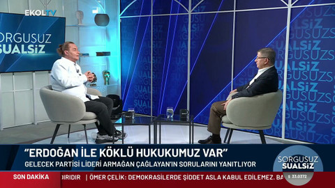Ahmet Davutoğlu Ekol TV'de Armağan Çağlayan'ın konuğu oldu