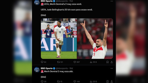 Merih Demiral'a UEFA'dan 2 maç ceza! TFF'den açıklama