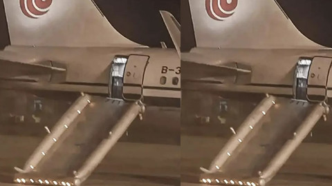 Uçakta tuvalet zannedip acil çıkış kapısını açtı