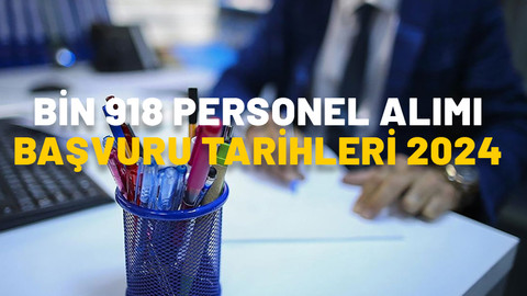 Memur alımı hangi kurumlara yapılacak? Bin 918 personel alımı başvuru tarihleri 2024