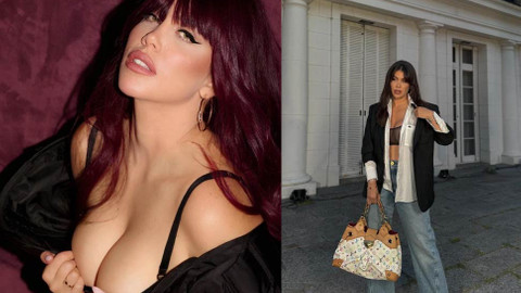 Wanda Nara'dan cesur pozlar! Göğsünü tamamen açtı