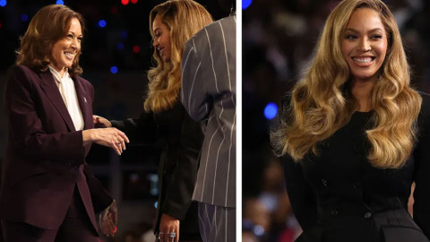 Mitingde ünlüler geçidi yaşandı: Beyonce’den Harris’e tam destek!
