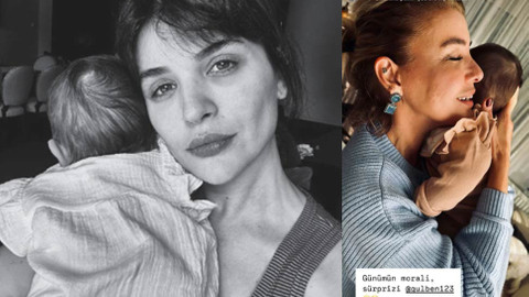 Gülben Ergen'den Gonca Vuslateri ve kızı Asya'ya ziyaret