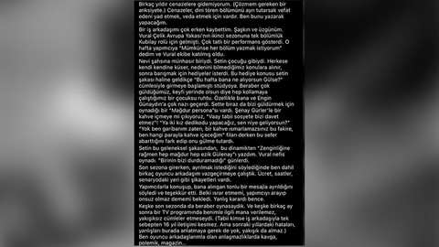 Gülse Birsel'in Vural Çelik mesajı tepki çekti!