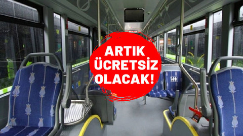Toplu taşıma kullananlar dikkat. Artık ücretsiz olacak. Herkes öğrenmeli