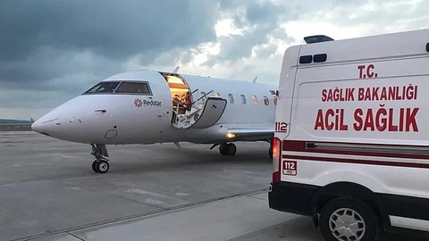 Ambulans uçak 10 günlük bebek için havalandı!