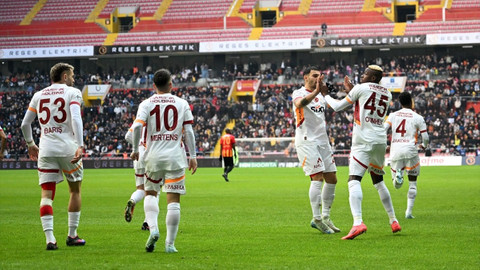 Galatasaray Kayseri'de farkı 8'e çıkardı: 5 gollü galibiyet!