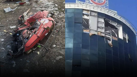 Muğla'da helikopter hastaneye çarptı