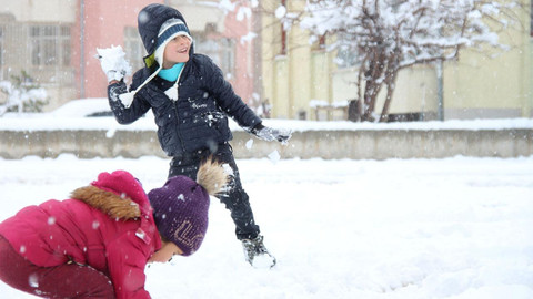 Yoğun kar yağışı nedeniyle iki ilimizde okullar tatil edildi