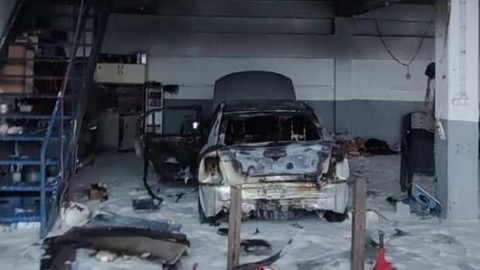 Otomobilin LPG tankı patladı: 2 yaralı