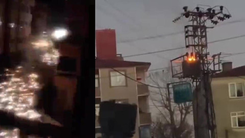 Bir ilçede korkunç olay: Elektrik telleri ve trafolar patladı