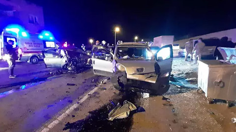 Mardin'de zincirleme trafik kazası: Çok sayıda yaralı var
