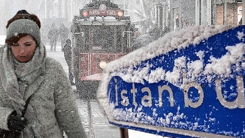 Meteoroloji peş peşe uyardı! İstanbul'a kuvvetli kar yağışı geliyor!