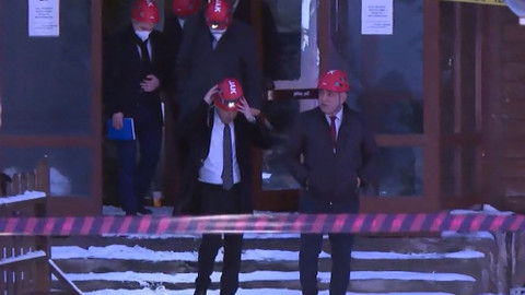Bolu'da otel yangını faciası: Bilirkişi heyeti Grand Kartal Otel'de inceleme yaptı
