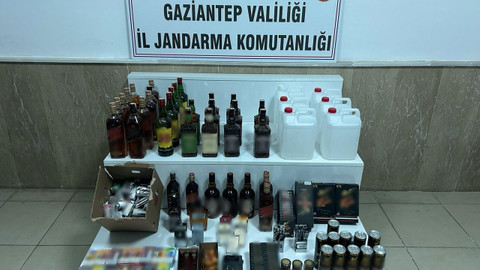 Jandarmanın dikkatinden kaçmadı! Sahte alkol üreticilerine şok baskın!