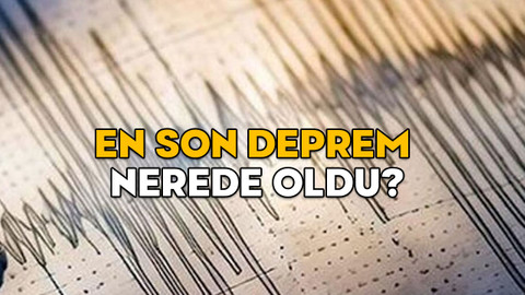 EN SON DEPREM NEREDE OLDU, KAÇ ŞİDDETİNDE? 8 Şubat 2025 bugünkü depremler (Kandilli Rasathanesi)