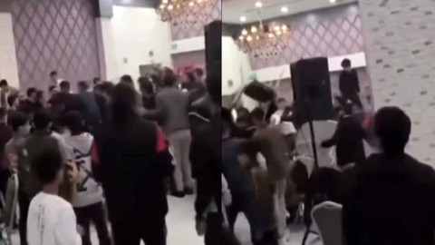 Düğünde sahne anlaşmazlığı: Sandalyeler havada uçuştu