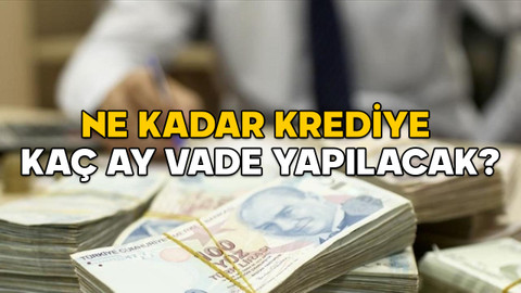 Kredi limitleri değişti! İhtiyaç kredisi vadeleri güncellendi (Ne kadar krediye kaç ay vade yapılacak?)