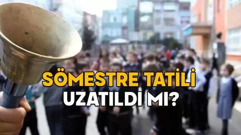 SÖMESTRE TATİLİ UZATILDI MI? 3 Şubat okullar tam gün mü, yarım gün mü, tatil mi?