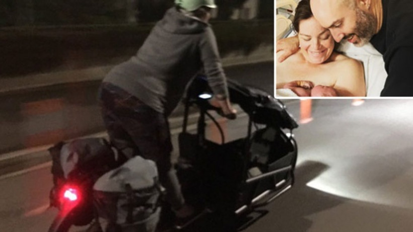 Yeni Zelandalı milletvekili, doğuma bisiklet sürerek yetişti