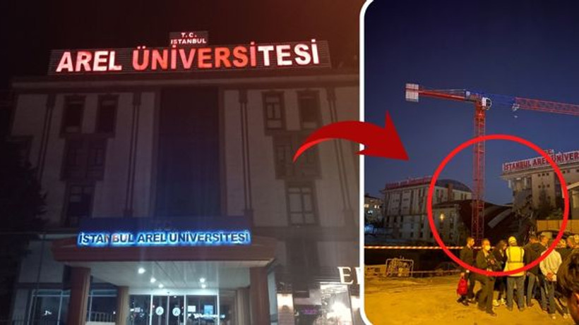 İnşaat alanında ortalık karıştı! Arel Üniversitesi binasının bir kısmı yıkıldı: Uzaktan eğitime geçildi