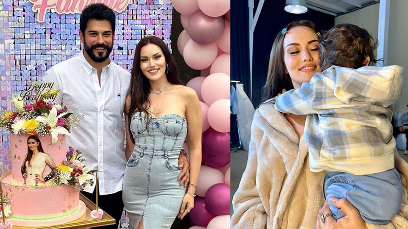 Fahriye Evcen küçük oğluyla fotoğraflarını paylaştı! Gören hayran kaldı
