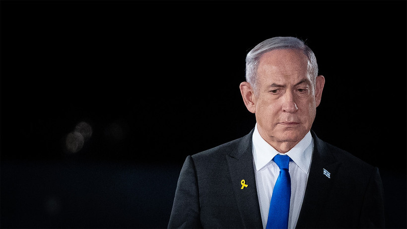 Amerika'da Netanyahu'ya büyük protesto! Kaldığı otele "Tutuklayın" yazısı yansıtıldı