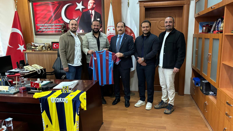 Dev maç öncesi Salihli Fenerbahçeliler Derneği, Salihli Cumhuriyet Başsavcısı Orhan Al’ı ziyaret etti