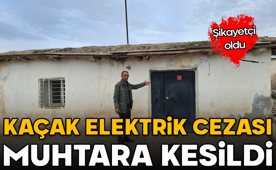 Şikayetçi oldu! Kaçak elektrik cezası muhtara kesildi