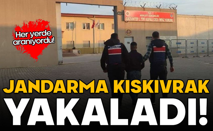 Jandarma kıskıvrak yakaladı! Her yerde aranıyordu