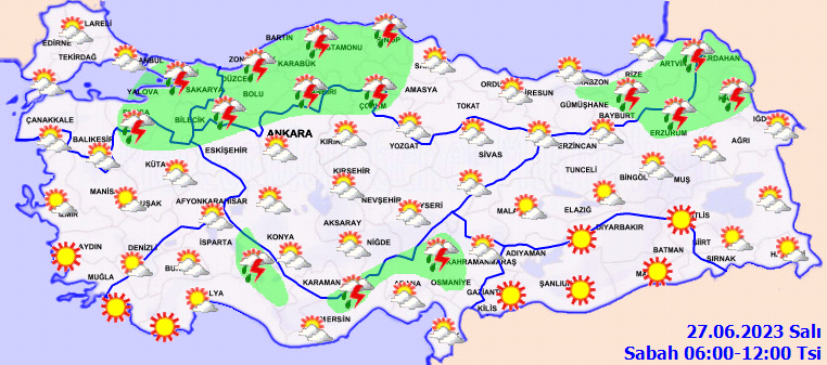 meteoroloji 27 haziran harita 2