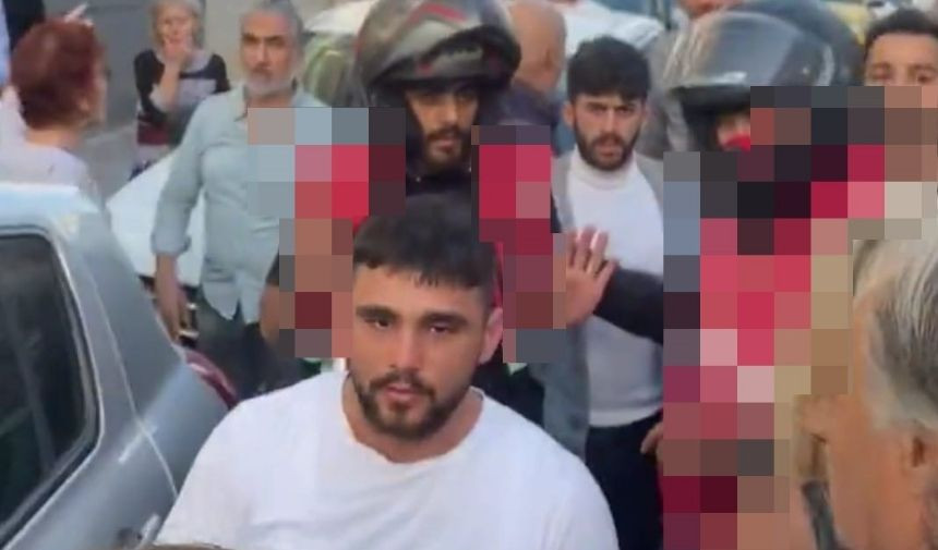 izmir yaşlı adama motokurye kavga iha