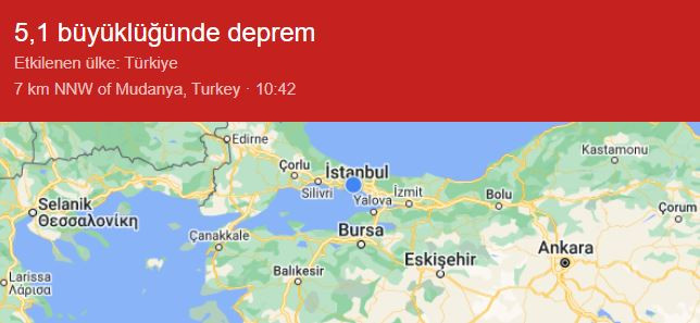 deprem son dakika